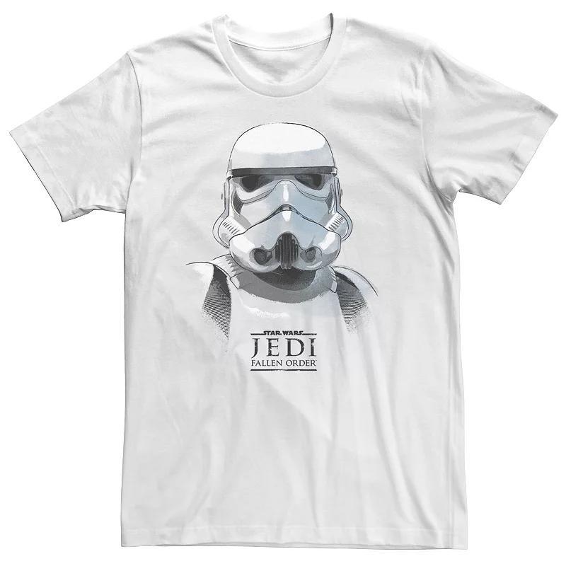 Big & Tall Star Wars Jedi: Fallen Order Stormtrooper Portrait Tee, Men's, Size: 4XL, White Product Image