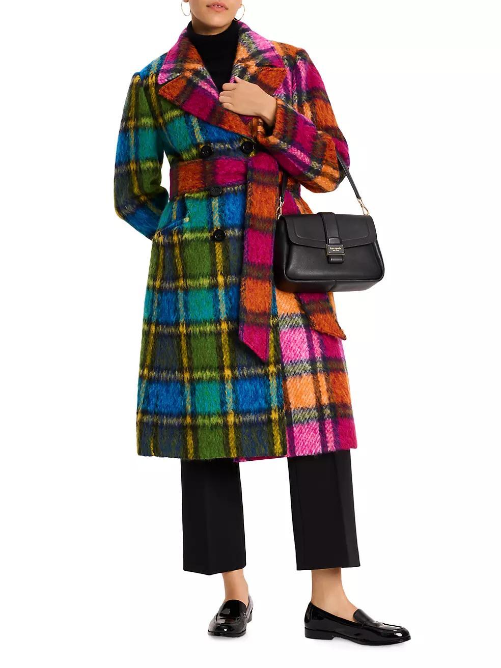 Mainline Grand Plaid Wool Double-Breasted Coat Product Image