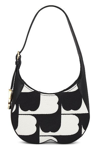 BURBERRY Chess Baguette Bag In Black Product Image