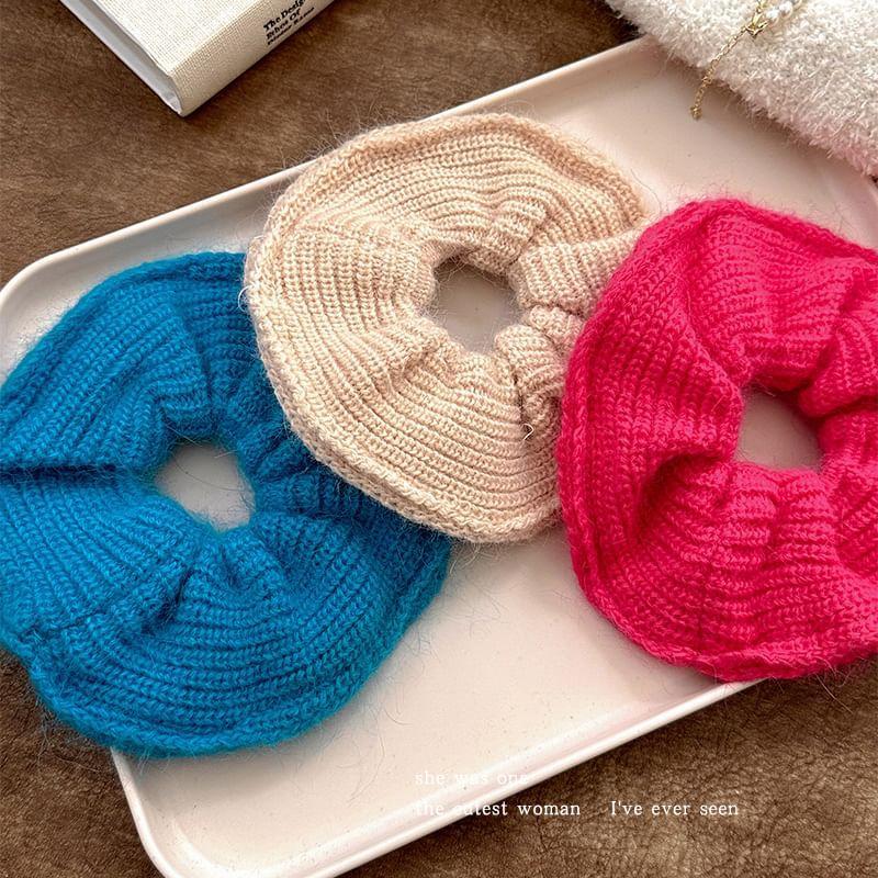 Plain Knit Scrunchie Product Image