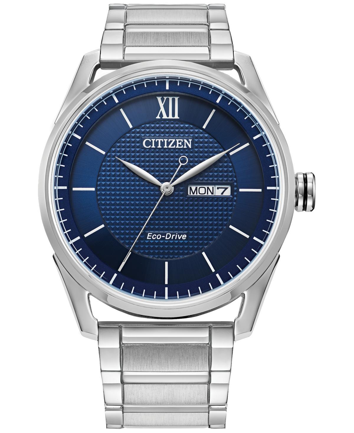 Citizen Mens Classic Three Hand Stainless Steel Bracelet Watch Product Image