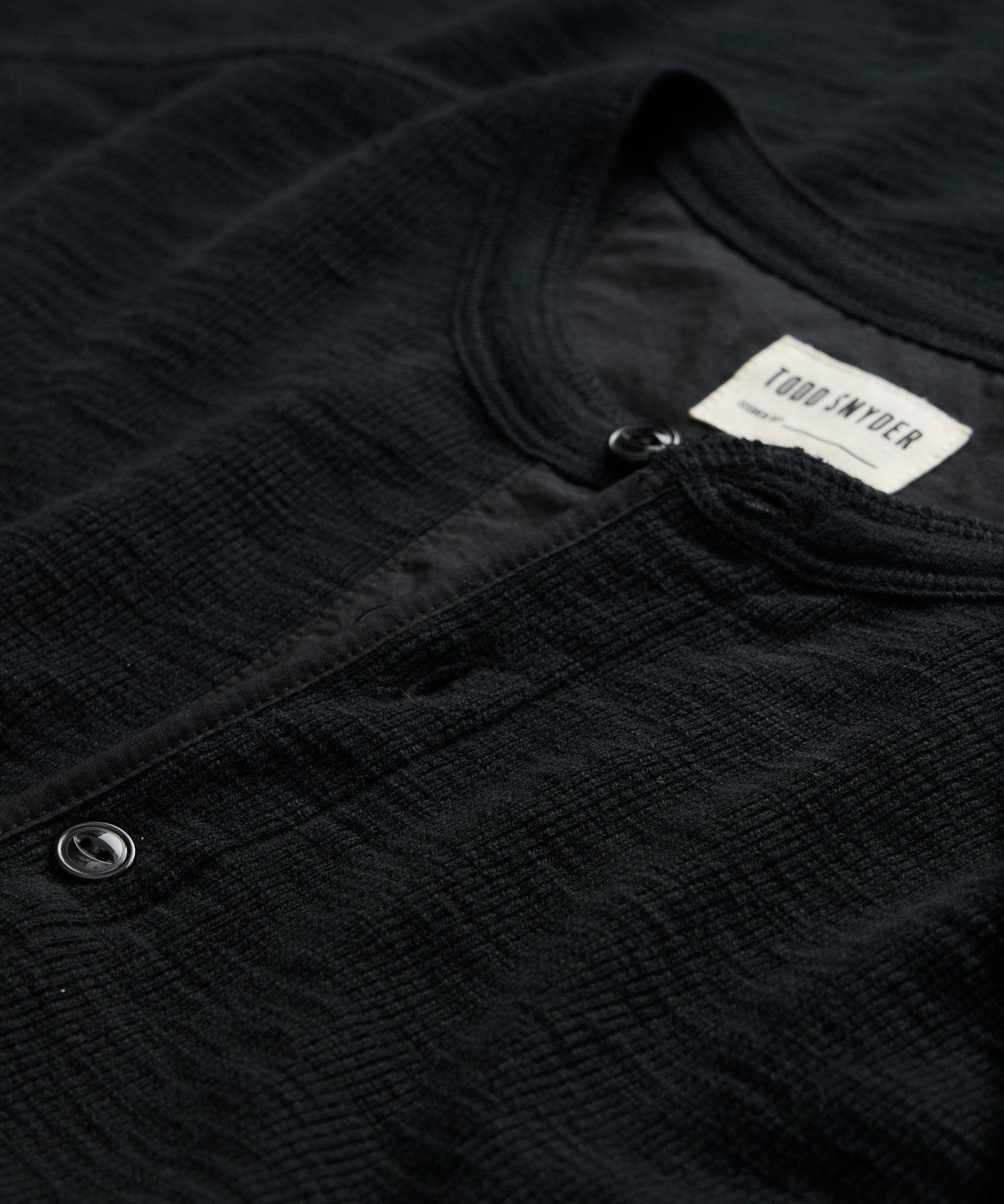 Lightweight Mini Waffle Henley Product Image