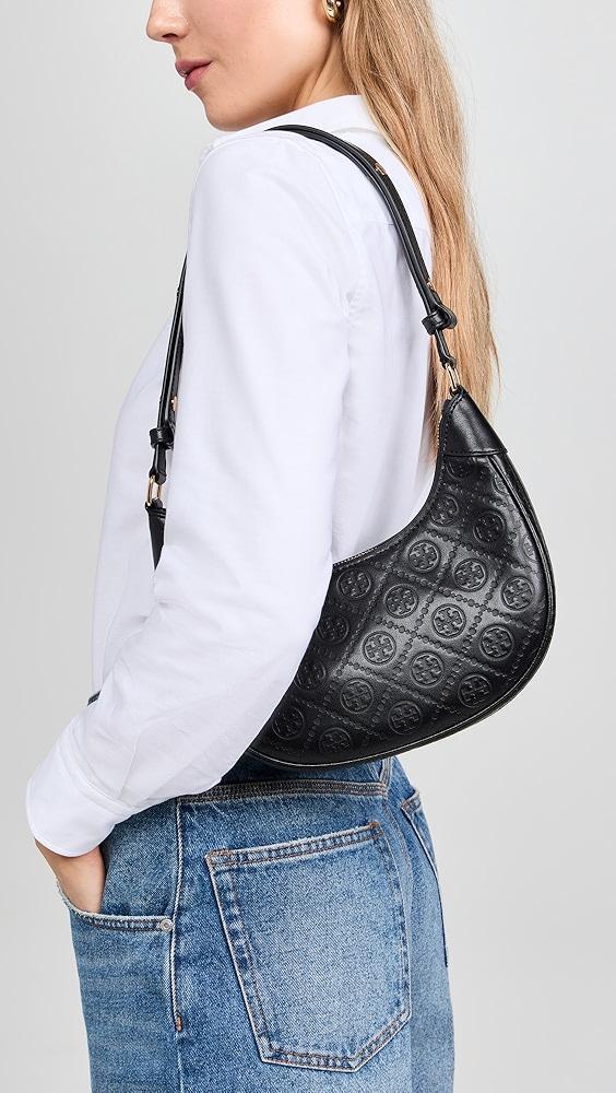 Tory Burch T Monogram Debossed Crescent Bag | Shopbop Product Image