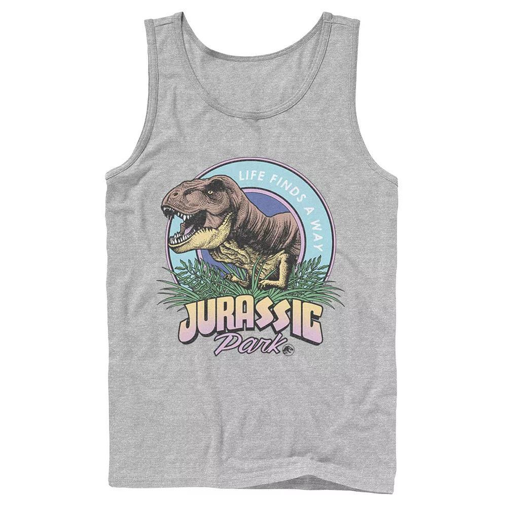 Men's Jurassic Park Life Finds A Way Vibrant Graphic Tank Top,  Product Image