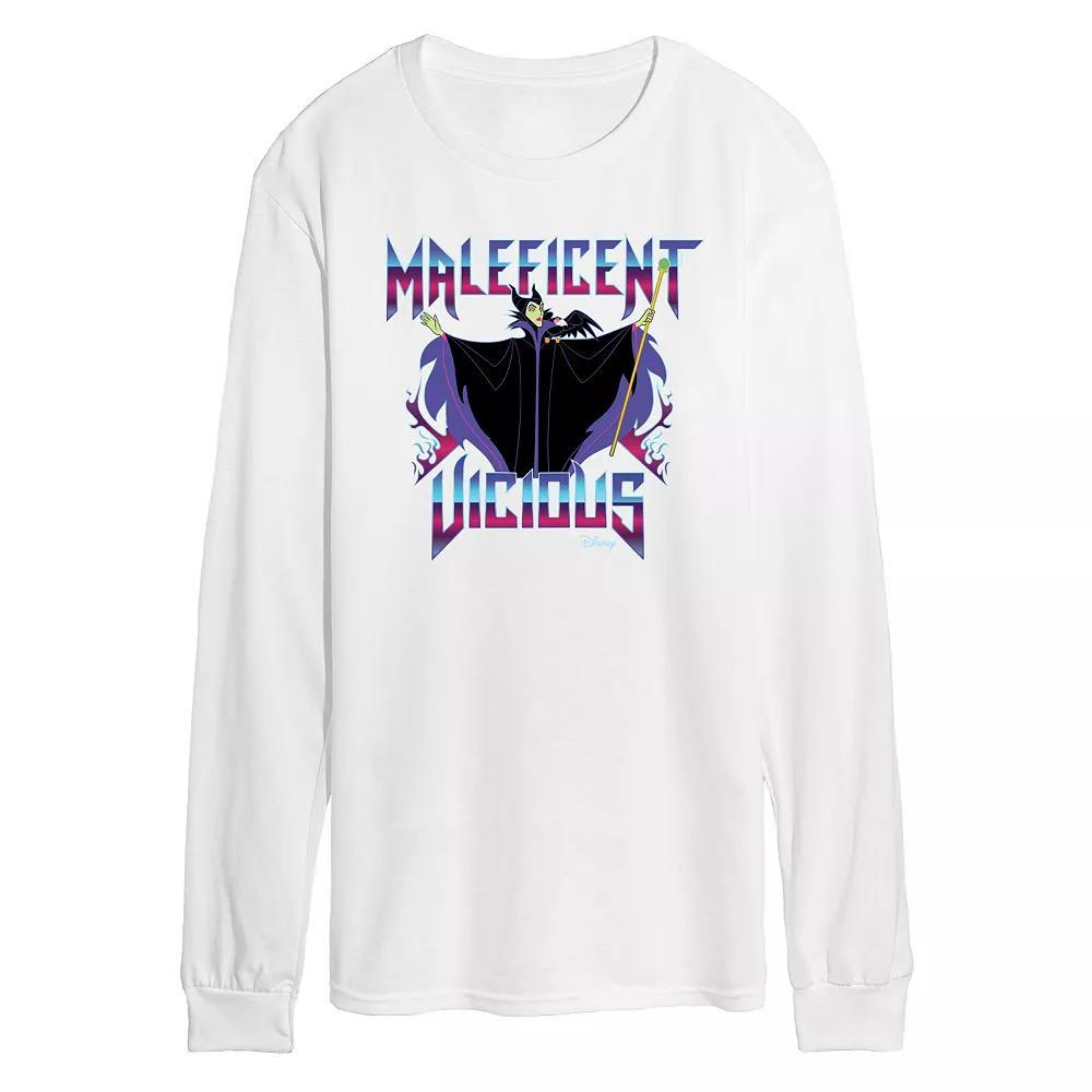 Disney Villains Maleficent Men's Vicious Long Sleeve Graphic Tee,  Product Image