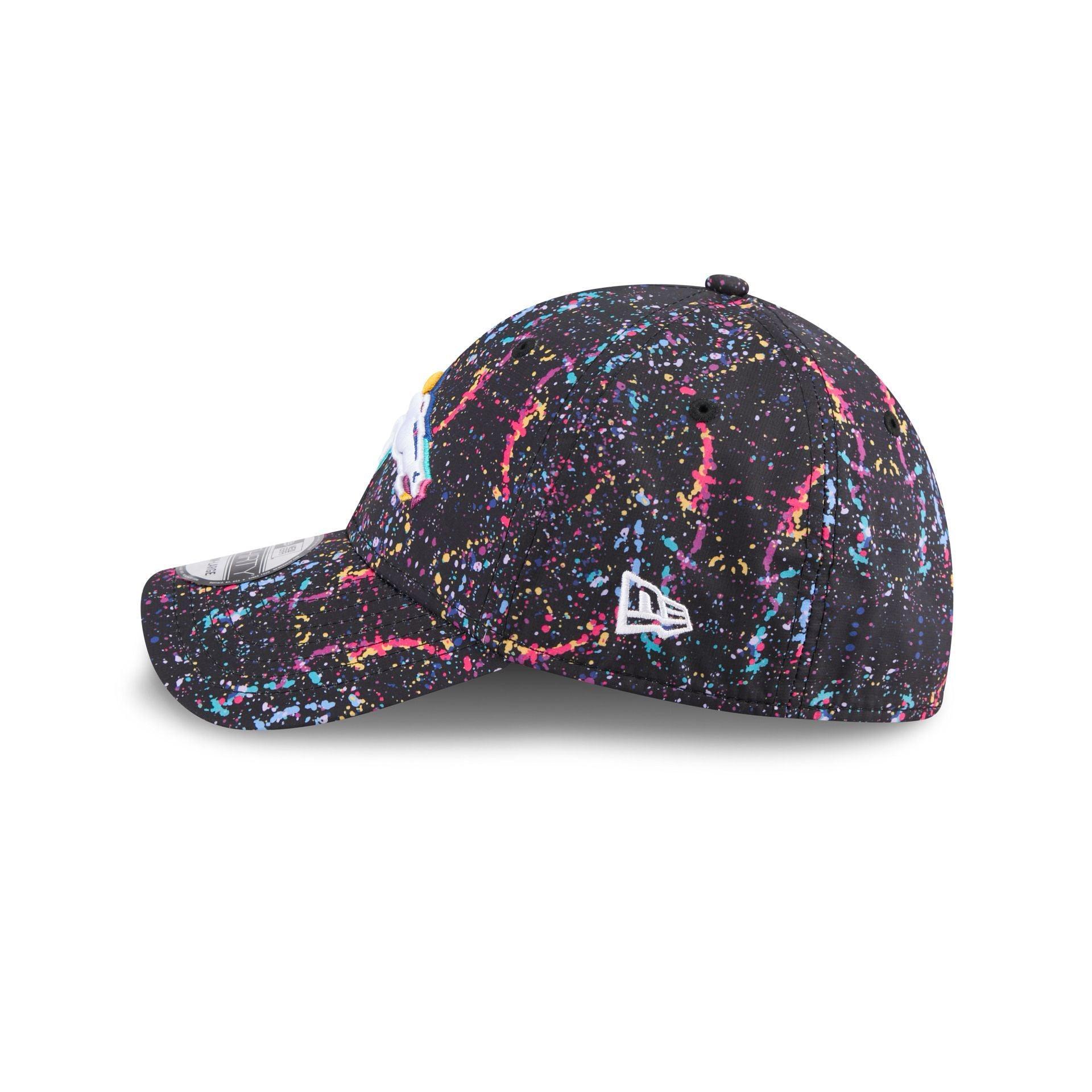 Miami Heat Distressed 9FORTY A-Frame Trucker Hat Male Product Image