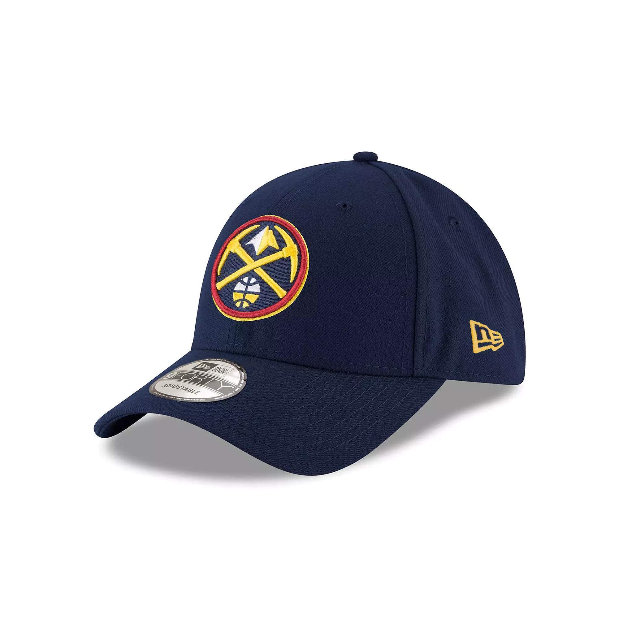 Men's New Era Navy Denver Nuggets The League 9FORTY Adjustable Hat, Nug Blue Product Image