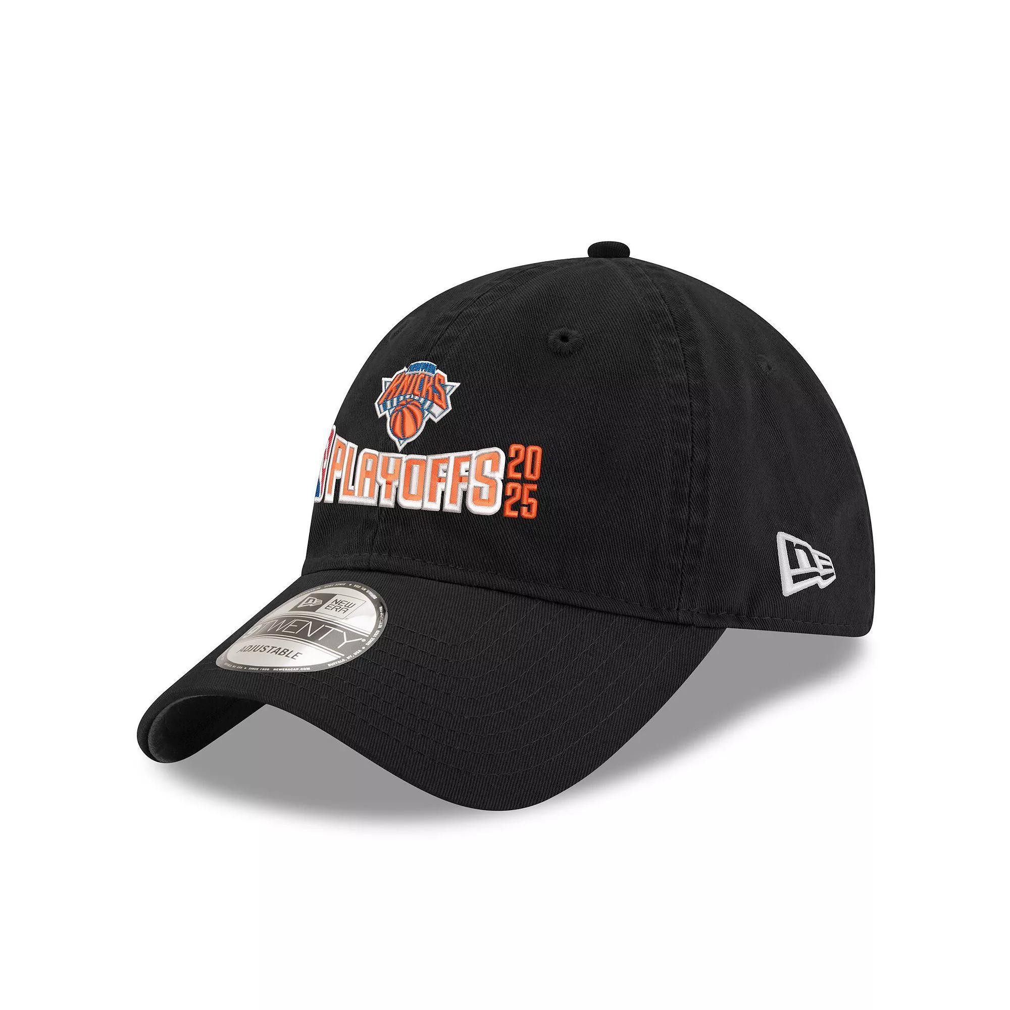 Men's Black New York Knicks 2025 NBA Playoffs 9TWENTY Adjustable Hat Product Image