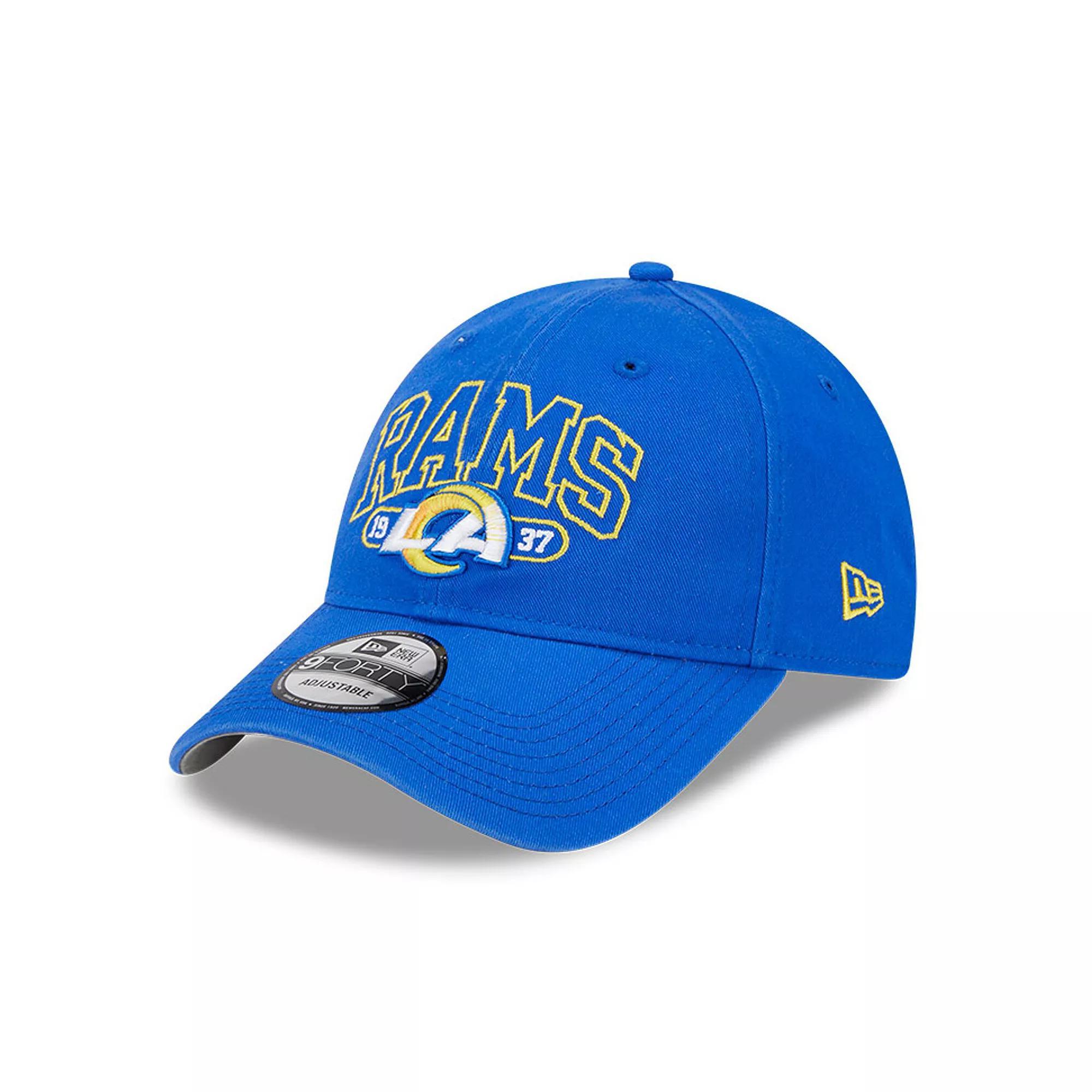 Men's New Era Royal Los Angeles Rams Outline 9FORTY Snapback Hat, Blue Product Image