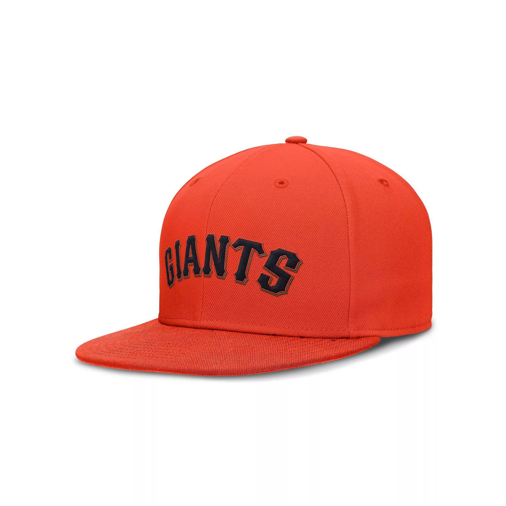 Men's Nike Orange San Francisco Giants True Performance Fitted Hat, Size: 7 Product Image