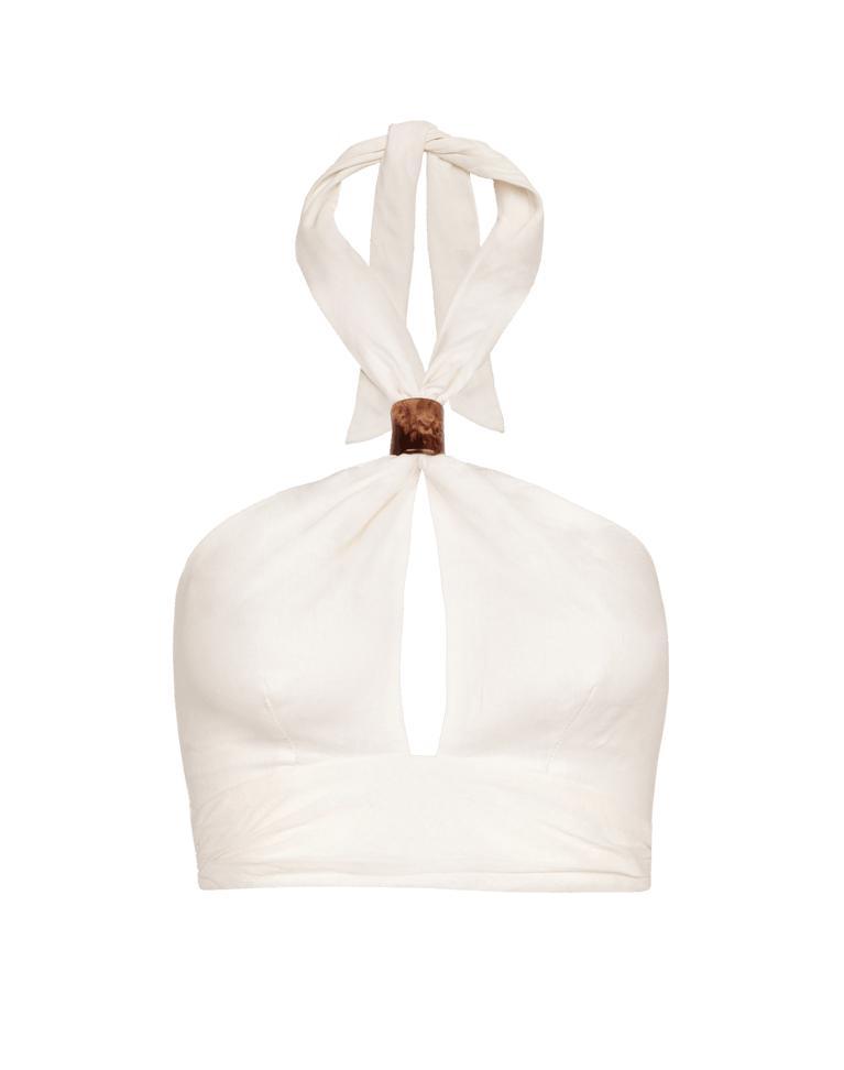 Luna Midi Skirt - Off White Product Image