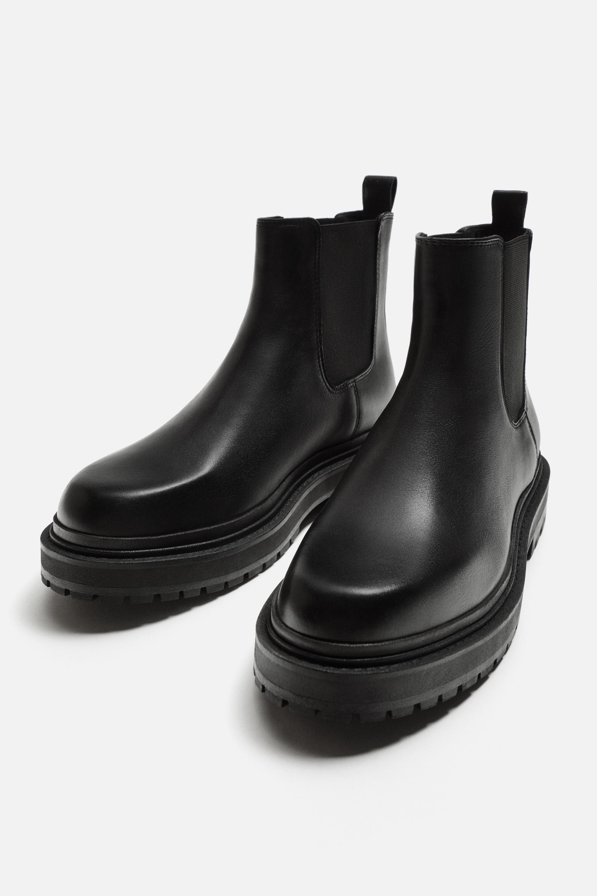 CHUNKY LEATHER CHELSEA BOOTS Product Image