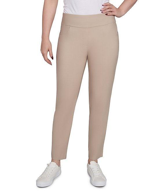 Ruby Rd. Silk Tech Straight Leg Pull-On Ankle Pants Product Image