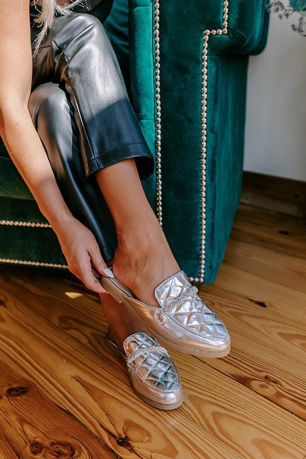 The Donatella Metallic Mule Loafer Product Image