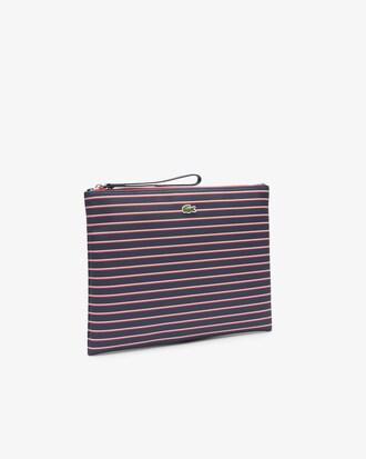 Large L.12.12 Concept Striped Clutch Product Image