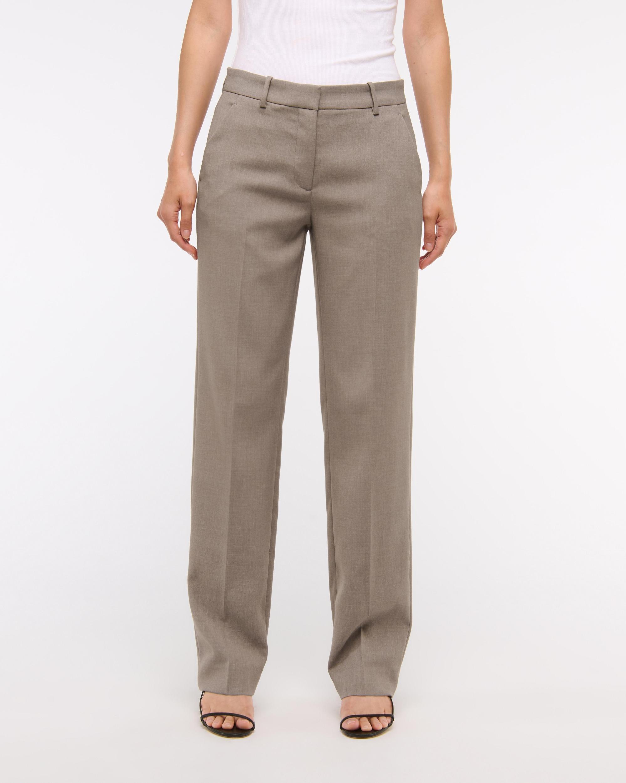 Low Rise Tailored Straight Pant Product Image