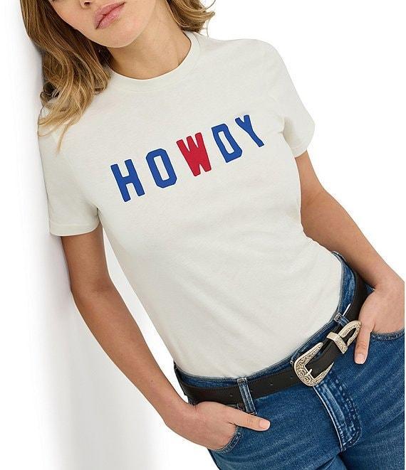 Wrangler Howdy Graphic Print Crew Neck Short Sleeve Tee Product Image