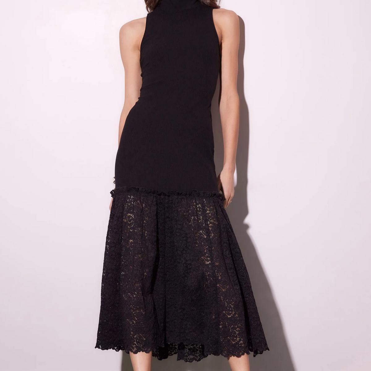 Liana Contrast Lace Dress Product Image