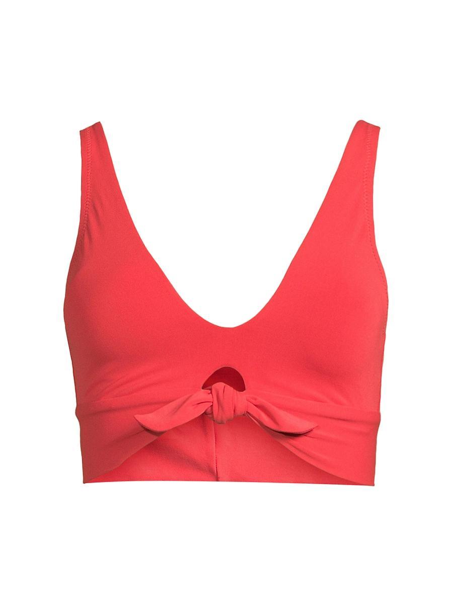 Womens Ava Elongated Scoop Neck Bikini Top Product Image