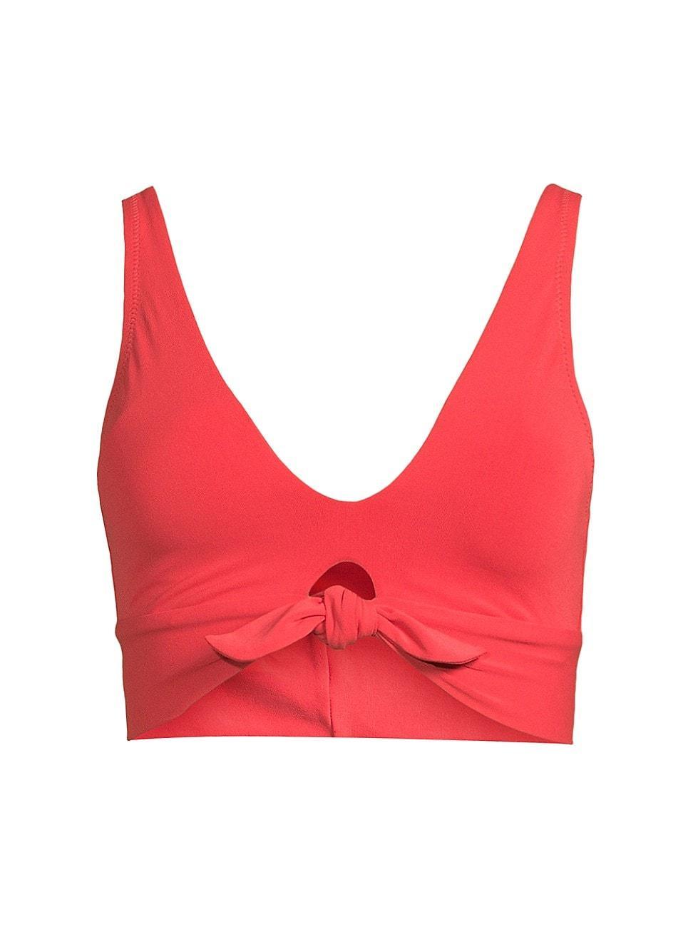 Womens Ava Elongated Scoop Neck Bikini Top Product Image