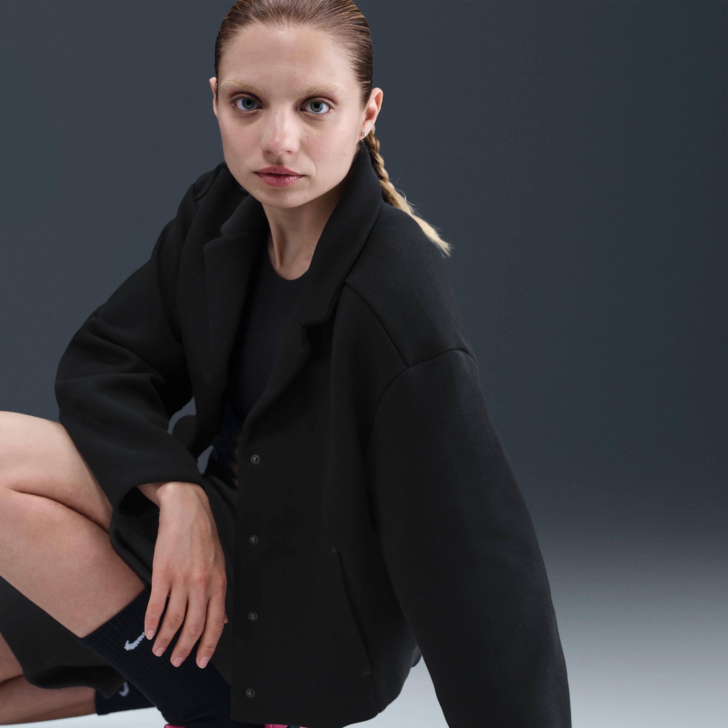 Womens Nike Sportswear Tech Fleece Tailored Jacket | HV2451-010 Product Image