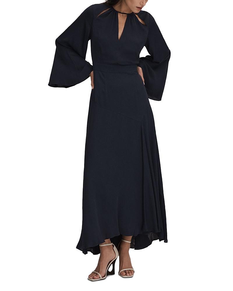 Womens Andra Flute-Sleeve Maxi Dress Product Image