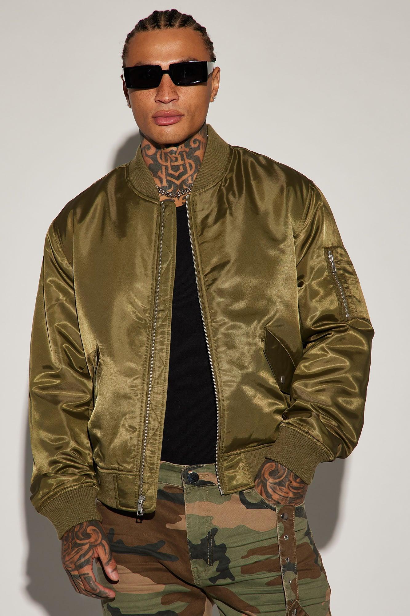 Classic Bomber Jacket - Olive Product Image