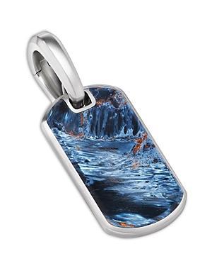 Mens Chevron Tag in Sterling Silver Product Image