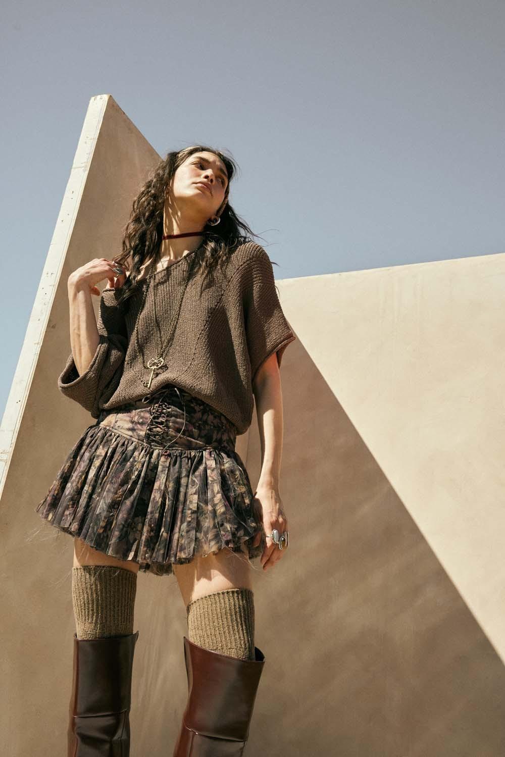 Relaxed Knit Dolman Sleeve Top Product Image