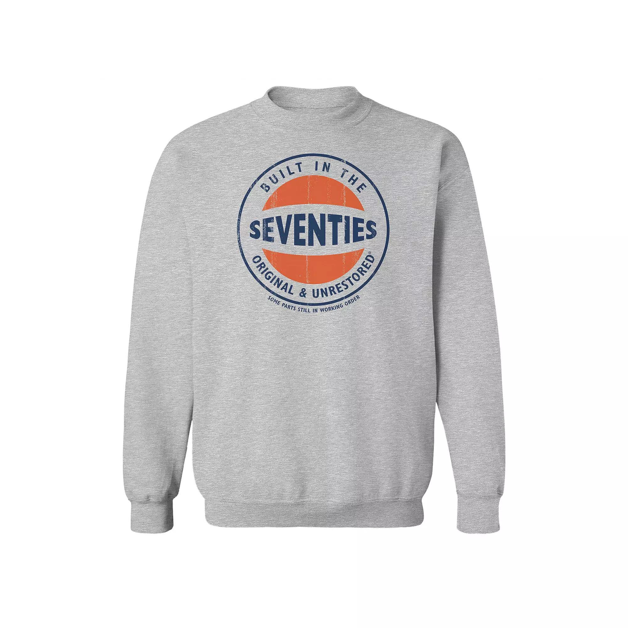 Men's Original & Unrestored Iconic Sixties Fleece Graphic Sweatshirt, Size: Medium, Sport Gray Product Image