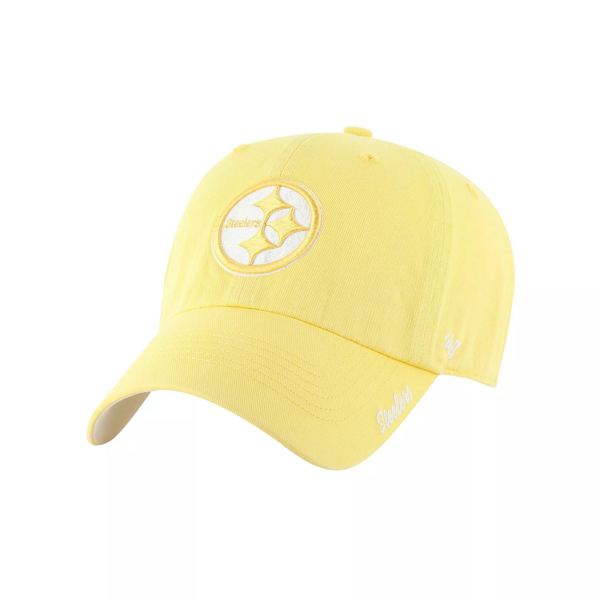Women's '47 Gold Pittsburgh Steelers Luminance Cheer Clean Up Adjustable Hat Product Image