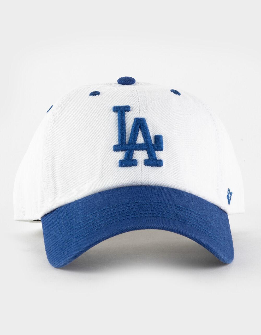47 BRAND Los Angeles Dodgers Cooperstown Double Header Diamond '47 Clean Up Strapback Hat - BLUE Product Image