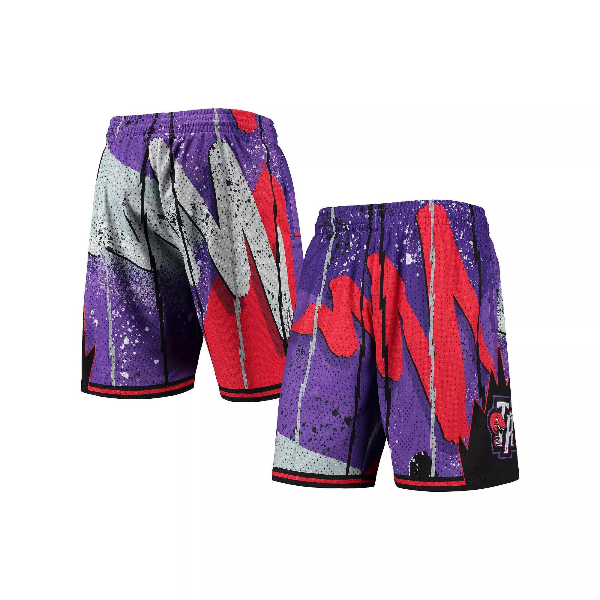 Men's Mitchell & Ness Purple Toronto Raptors Hardwood Classics 1998 Hyper Hoops Swingman Shorts, Size: XL, Rpt Purple Product Image