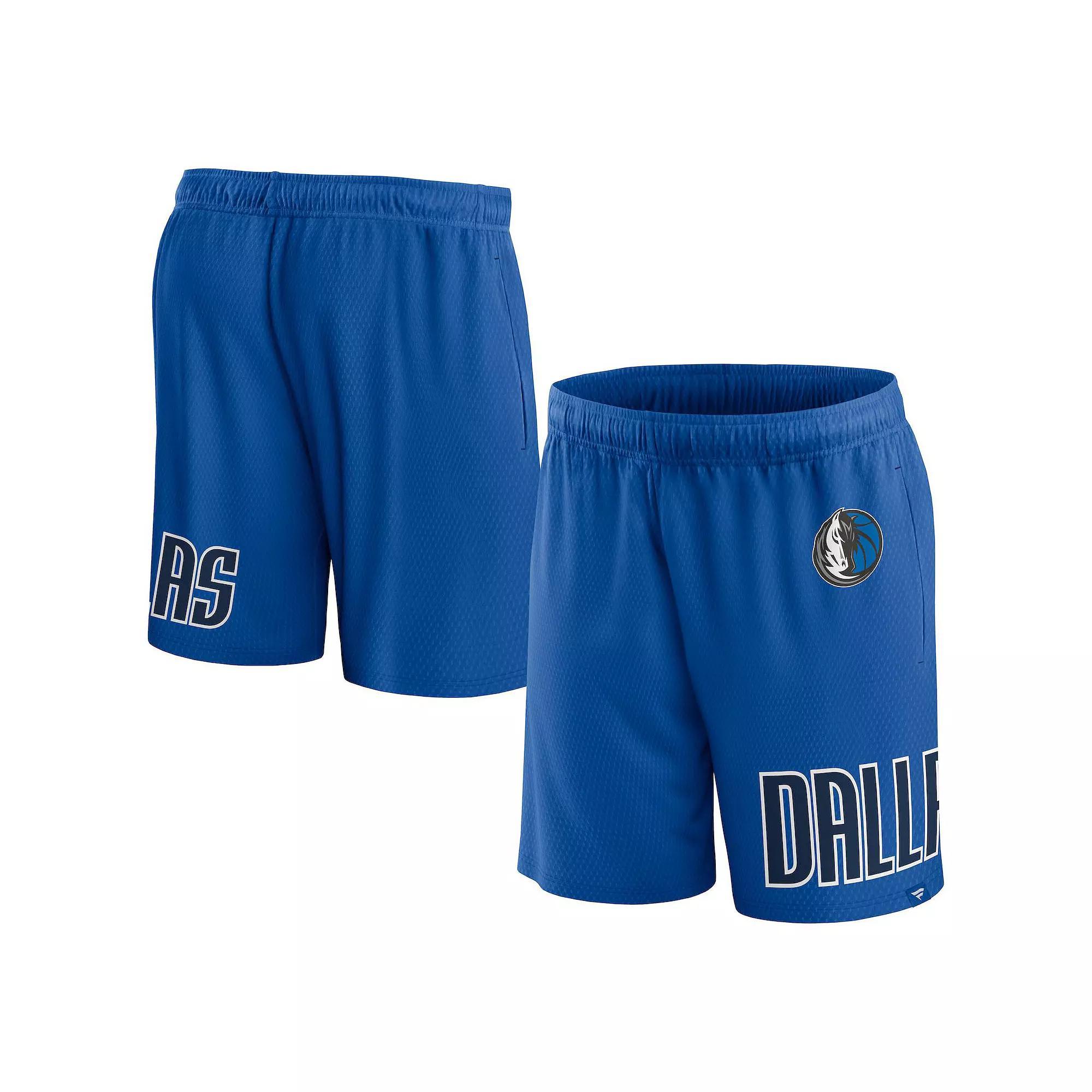 Men's Fanatics Branded Royal Dallas Mavericks Free Throw Mesh Shorts, Size: Medium, Blue Product Image