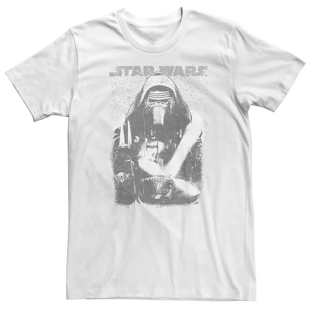 Big & Tall Star Wars Kylo Ren Prey Poster Tee, Men's, Size: 4XL Tall, White Product Image