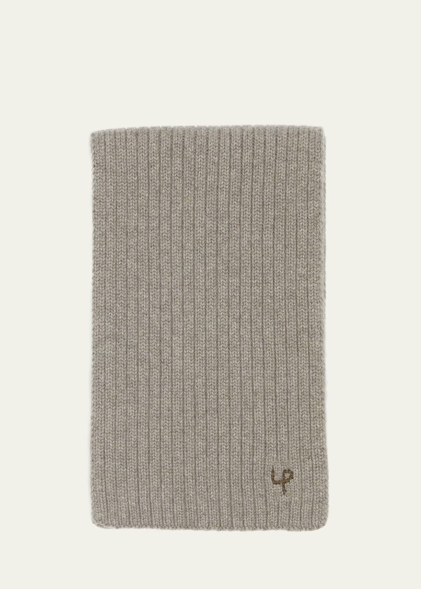 Mens Ribbed Cashmere Scarf Product Image