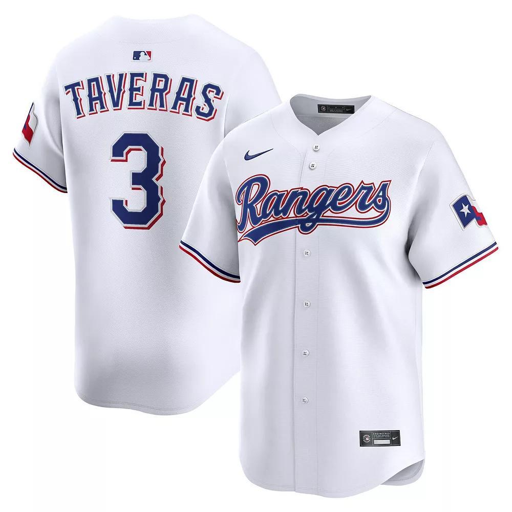 Men's Nike Leody Taveras White Texas Rangers Alternate Limited Player Jersey, Size: 3XL Product Image