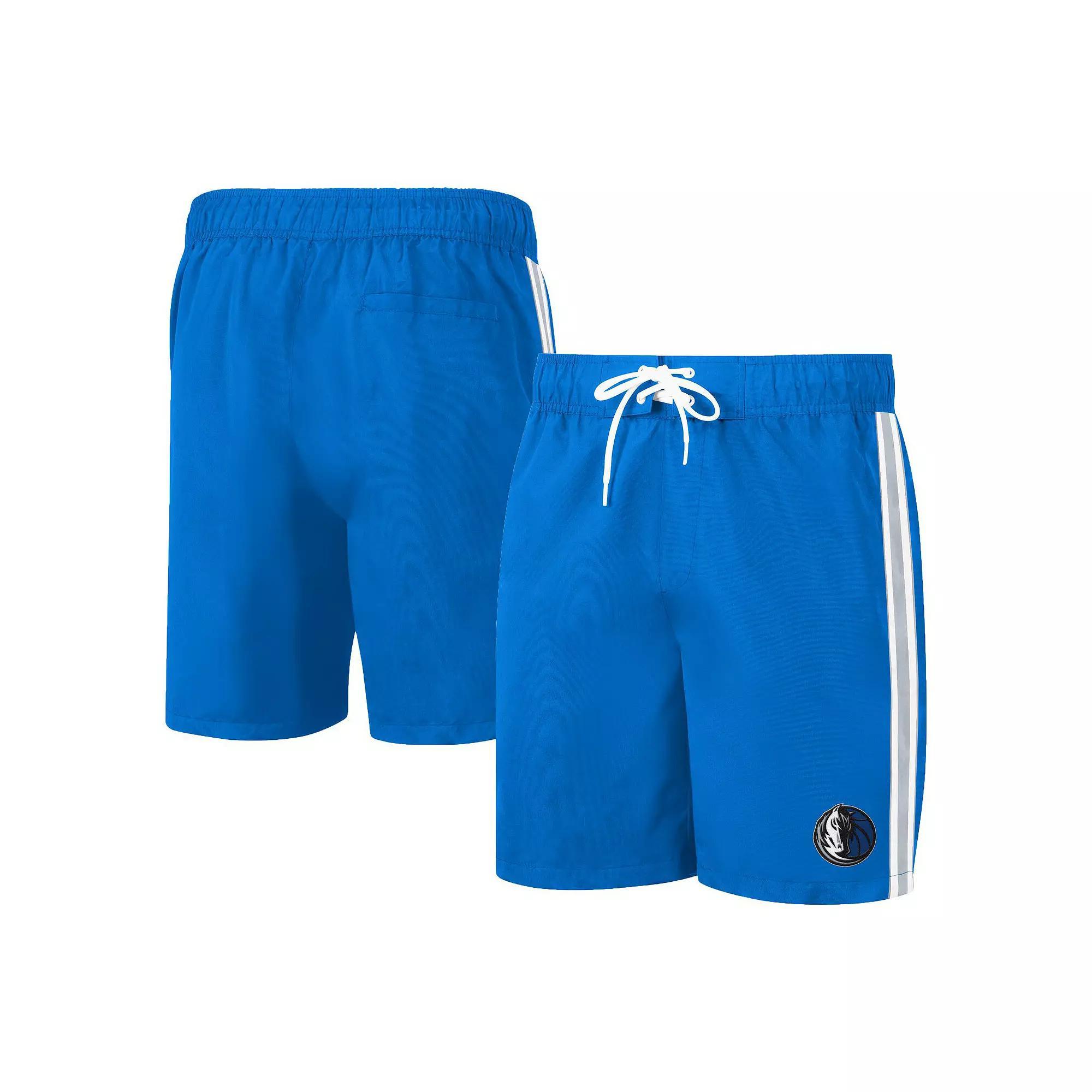 Men's G-III Sports by Carl Banks Blue Dallas Mavericks Sand Beach Volley Swim Shorts,  Product Image