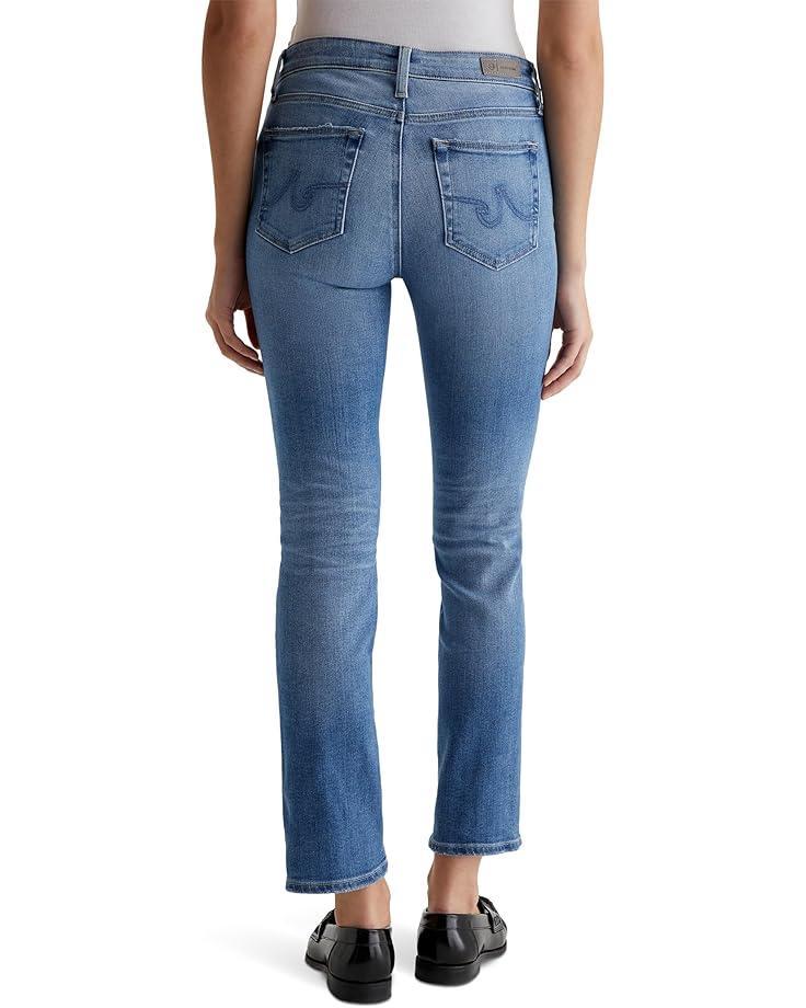 Mari Mid Rise Slim Straight Jeans in Oceanside Product Image