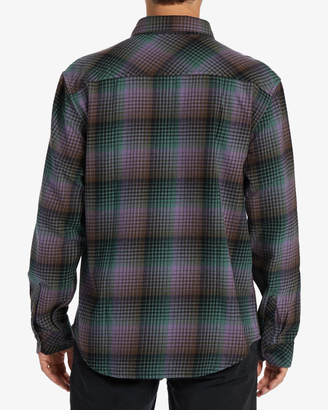 Coastline Flannel Long Sleeve Shirt - Dusty Grape Male Product Image