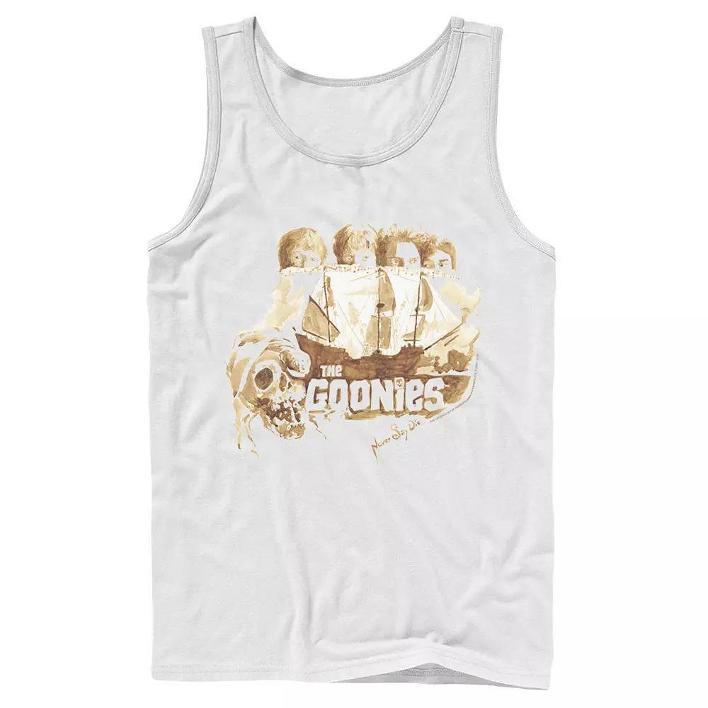 Men's The Goonies Group Shot Behind Ship Portrait Tank Top,  Product Image