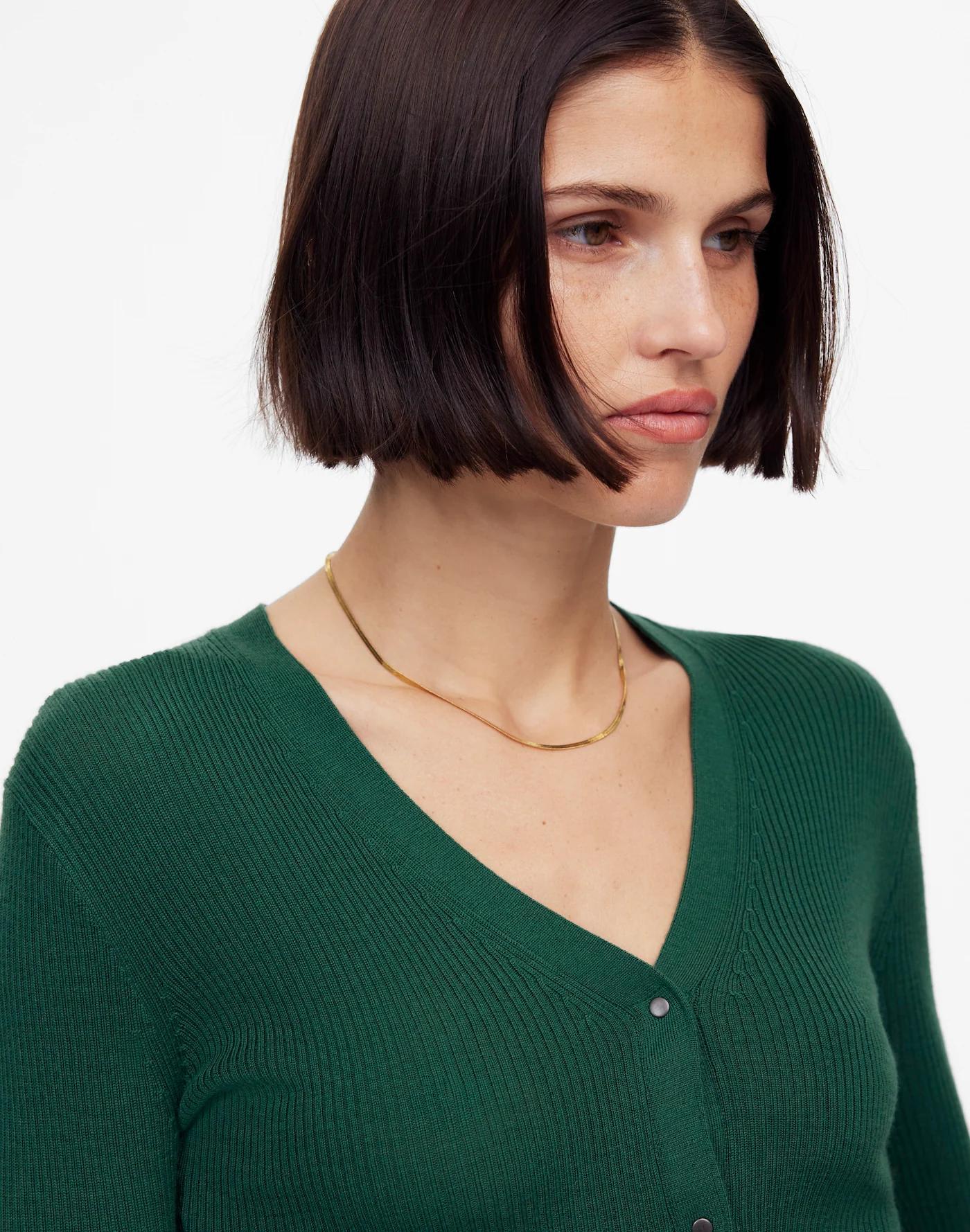 Merino Wool-Silk Blend Cardigan Sweater Product Image