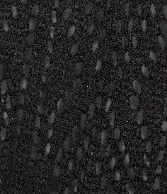 Vince Camuto Rib Knit Border Topper Product Image