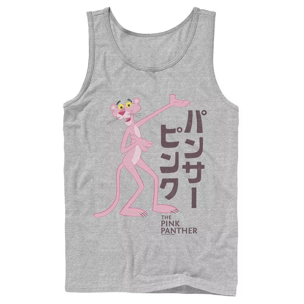Men's Pink Panther Kanji Portrait Logo Tank Top, Size: Large, Ath Product Image
