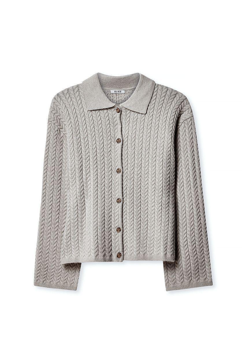 Cable Knitted Cardigan Product Image