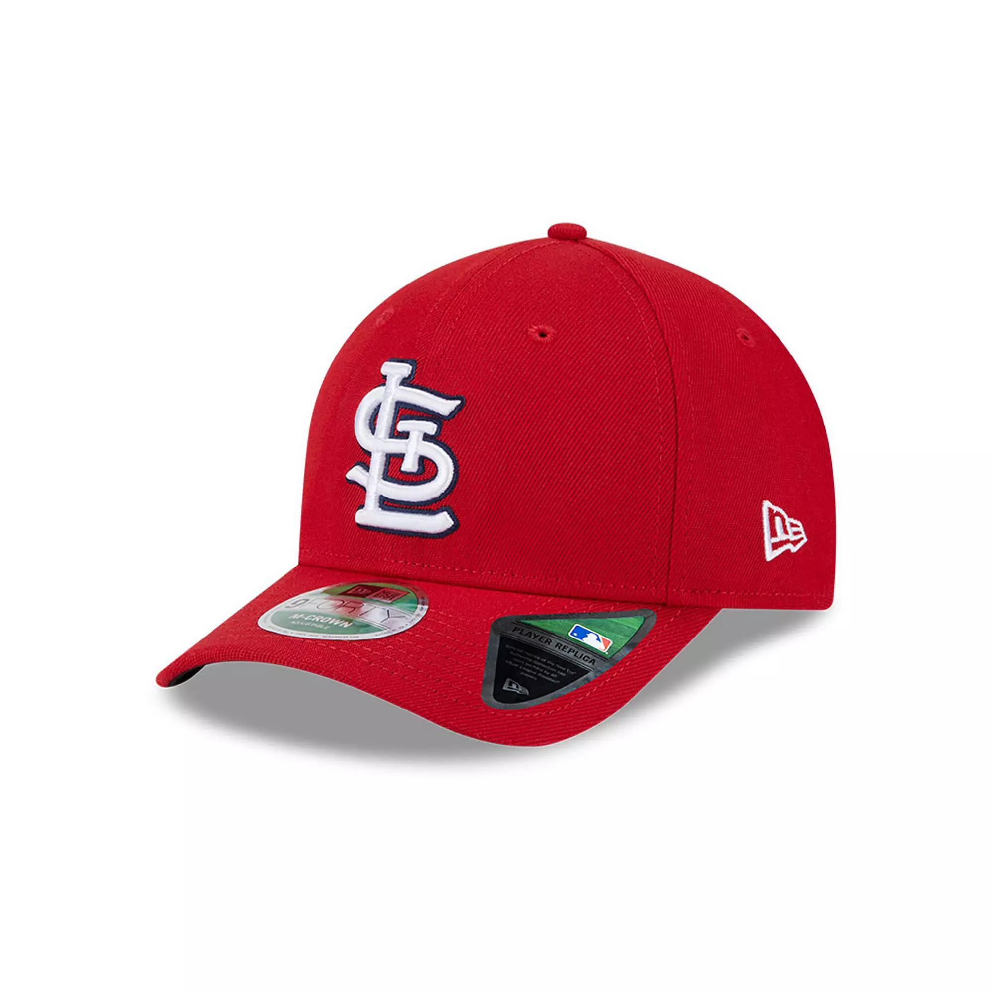 Men's New Era Red St. Louis Cardinals Player Replica 9FORTY Adjustable Hat Product Image