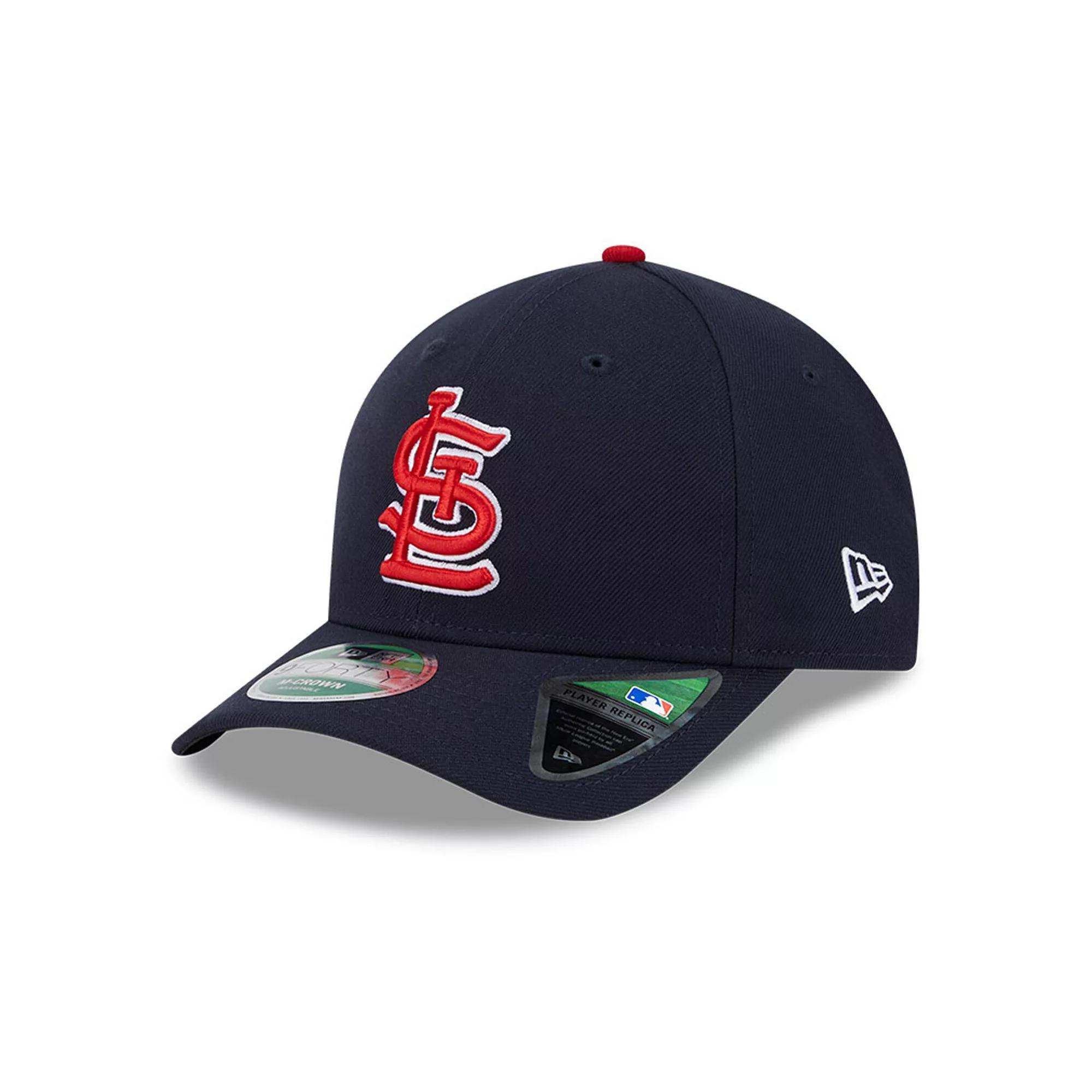 Men's New Era Navy St. Louis Cardinals Player Replica 9FORTY Adjustable Hat, Blue Product Image