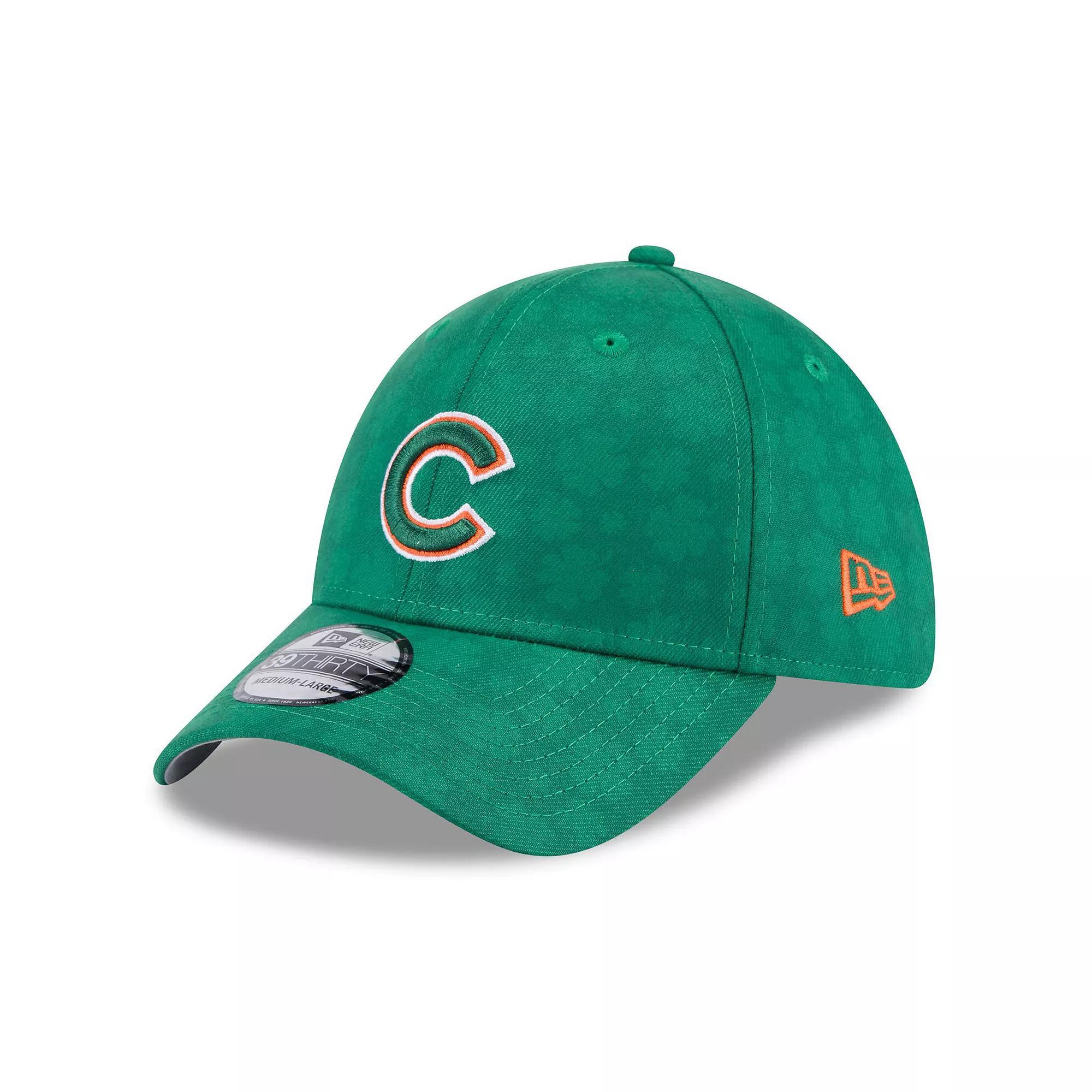 Men's New Era Kelly Green Chicago Cubs St. Patrick's Day 39THIRTY Flex Hat, Size: Medium/Large Product Image