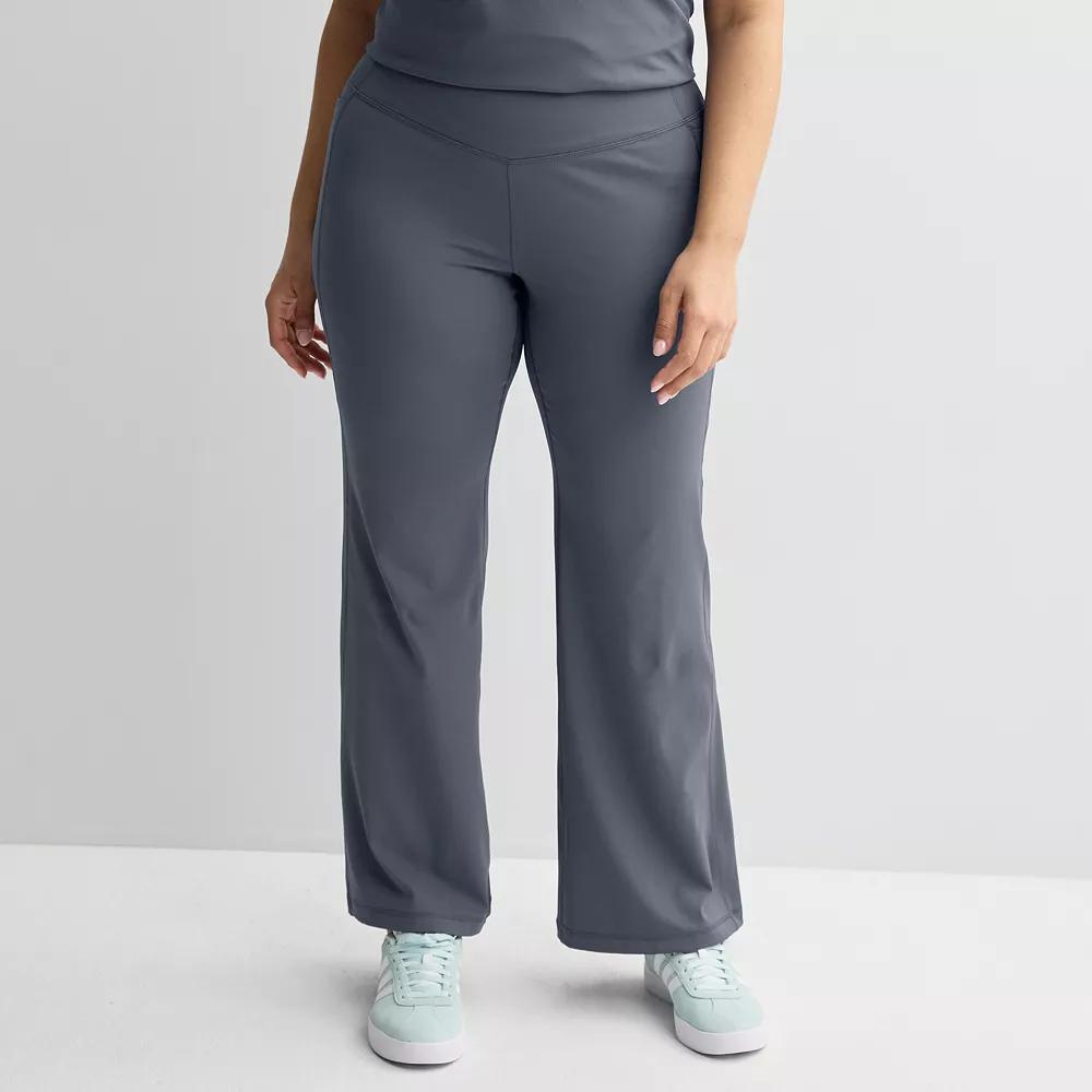 Plus Size Tek Gear® Ultrastretch Flare Leg Pants, Women's, Size: 4XL, Heritage Gray Product Image