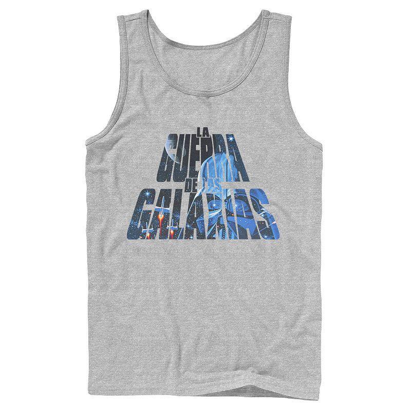 Men's Star Wars La Guerra De Las Galaxias Letter Fill Tank Top,  Product Image